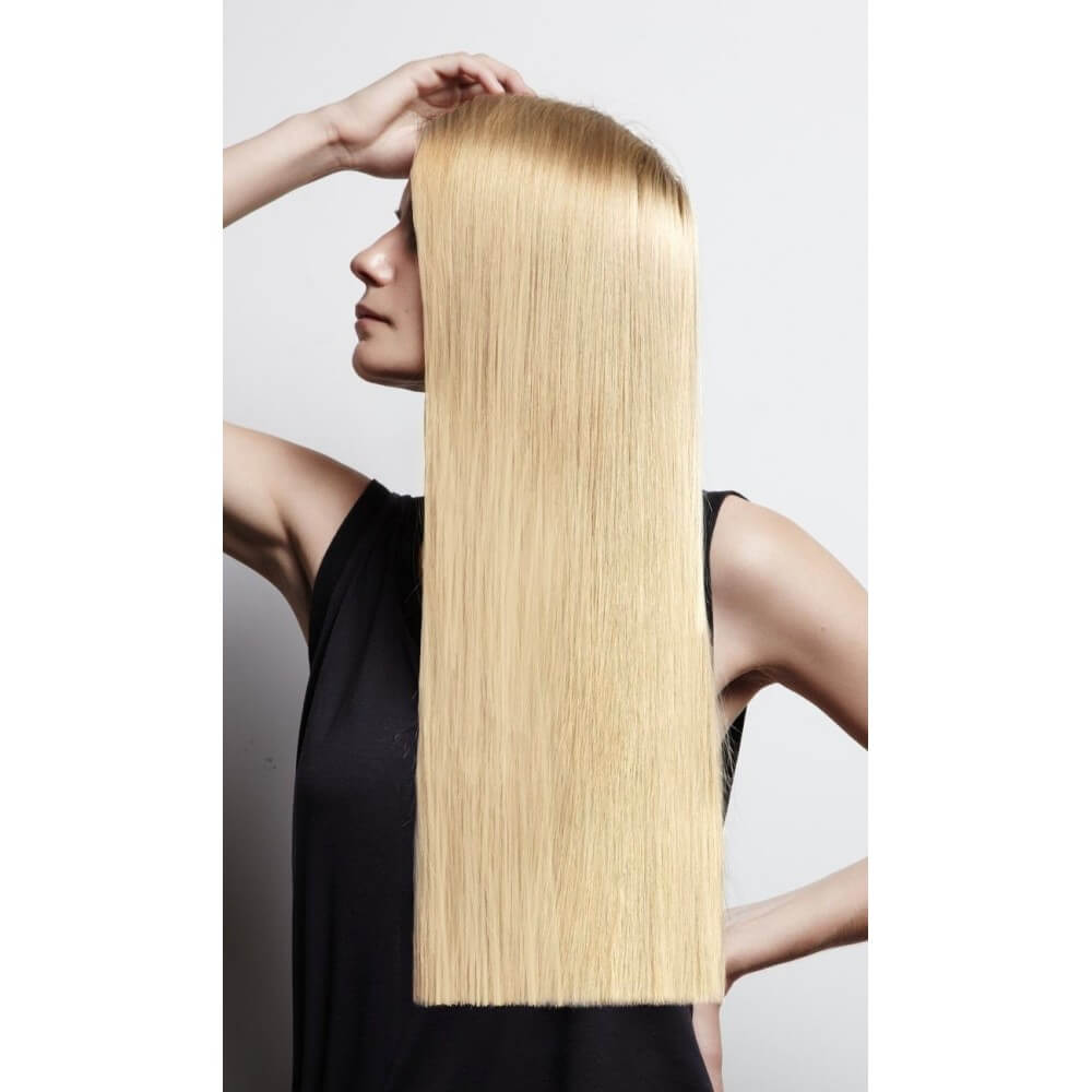 Mini biadesive - 60 fasce da 3 cm, double drawn, 100% capelli veri, su ordinazione - 13