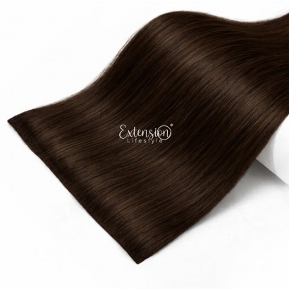 Clip invisibile singola fascia larga 15 cm, double drawn, 100% capelli veri