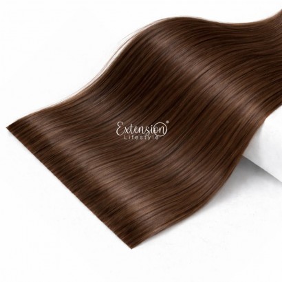 Clip invisibile singola fascia larga 15 cm, double drawn, 100% capelli veri