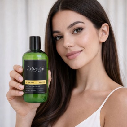 Shampoo idratante capelli ed extension al pistacchio e moringa