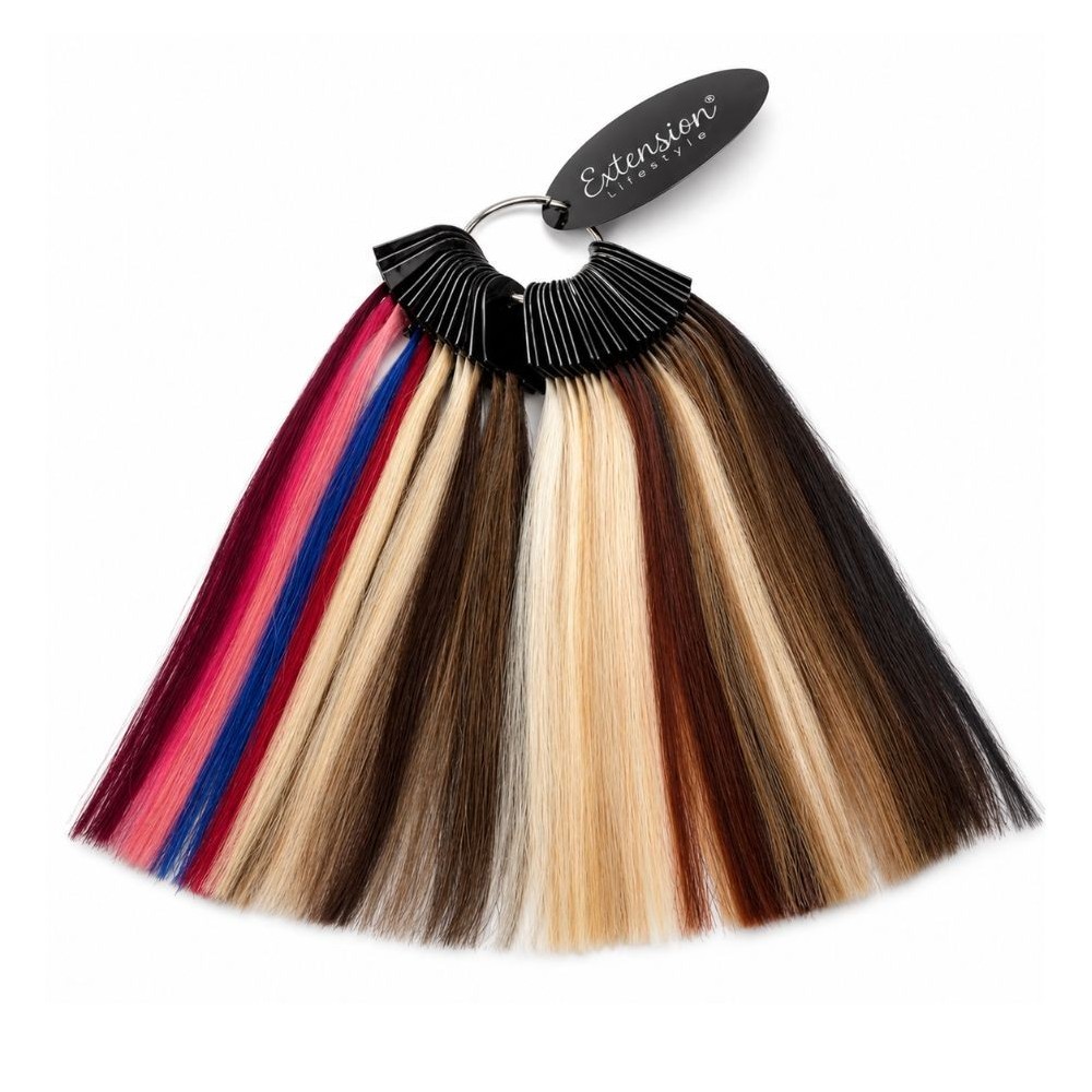 Cartella colori Extension realizzata in capelli naturali